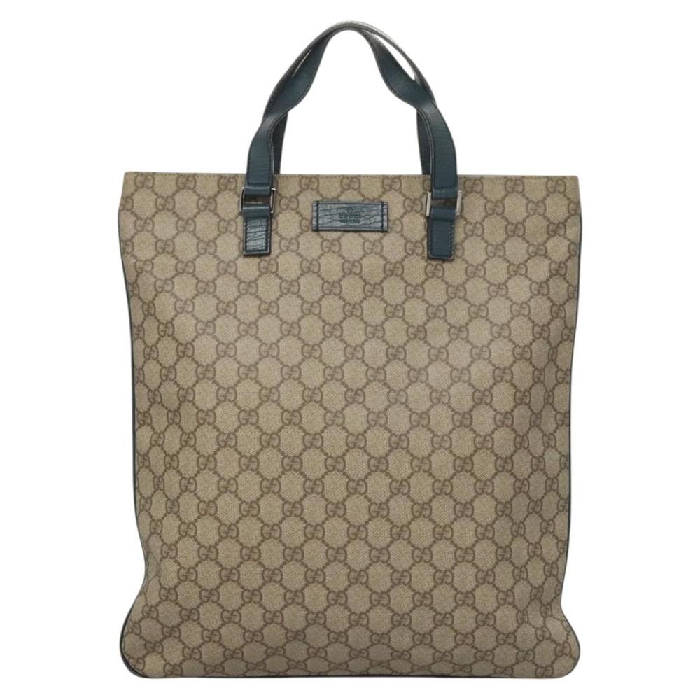 GUCCI GG Supreme Hand Bag PVC Beige Gold 131258 Auth 121977 - Picture 13 of 16